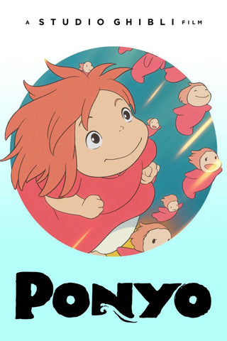Ponyo - Hayao Miyazaki - Studio Ghibli - Japanaese Animated Movie Poster by Tallenge