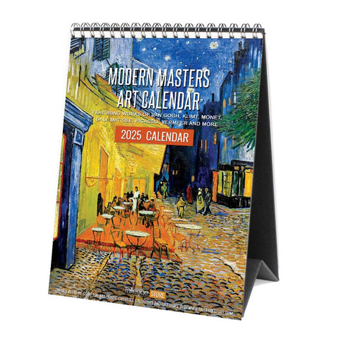 2025 Desk Calendar - Art by Modern Masters by Tallenge Store
