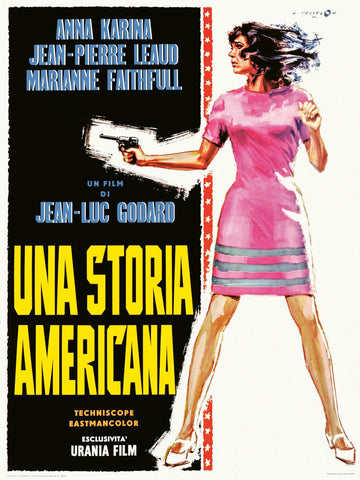 Made in USA (1966) - Jean-Luc Godard - French New Wave Cinema Poster by Jean Luc Godard