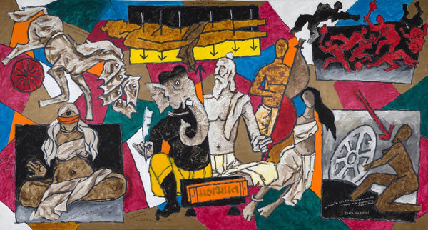Mahabharat - Maqbool Fida Husain Painting - Posters