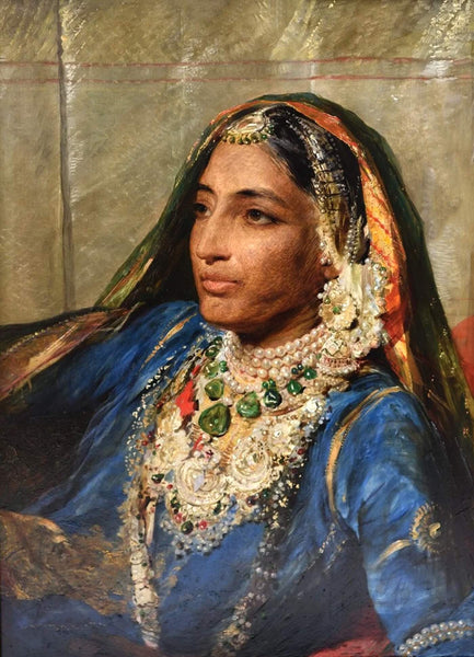 Maharani Jind Kaur - The Last QueThe Ten Sikh Gurus With Attendants - Punjab School - 19th Century Vintage Sikh Painting - Posters