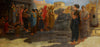Maharashtra Temple Scene - L N Taskar - Indian Masterpiece Painting - Canvas Prints