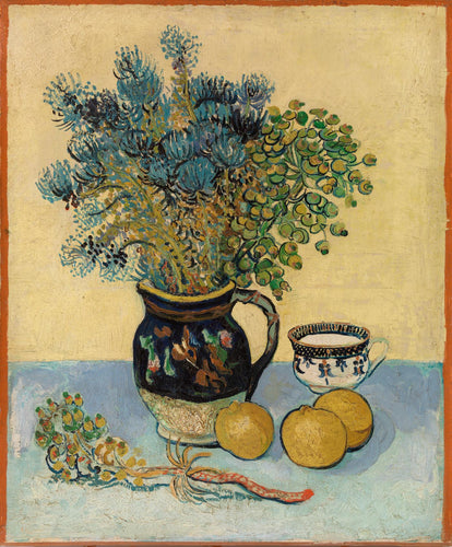 Large Artwork Prints of Majolica With Wildflowers - Vincent van Gogh - Floral Painting - Large Art Prints by Vincent Van Gogh