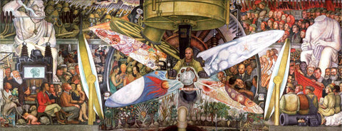 Man at the Crossroads - Diego Rivera Canvas Print Rolled • 30x12 inches (On Sale - 25% OFF) by Diego Rivera
