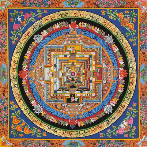 Mandala - Buddhist Thangka Painting - Canvas Prints