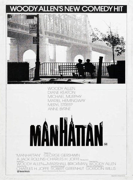Manhattan - Diane Keaton - Woody Allen - Hollywood English Movie Poster - Framed Prints