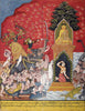 Mara Attacking Buddha And Thwarted By The Earth Goddess - Vintage South East Asian Painting - Large Art Prints