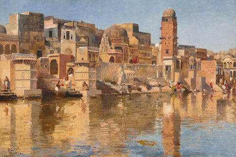 Mathura - Edwin Lord Weeks - 1883 Vintage Orientalist Art Painting Of India by Edwin Lord Weeks