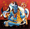 Meditative Shiva - Divine Contemporary Painting - Posters