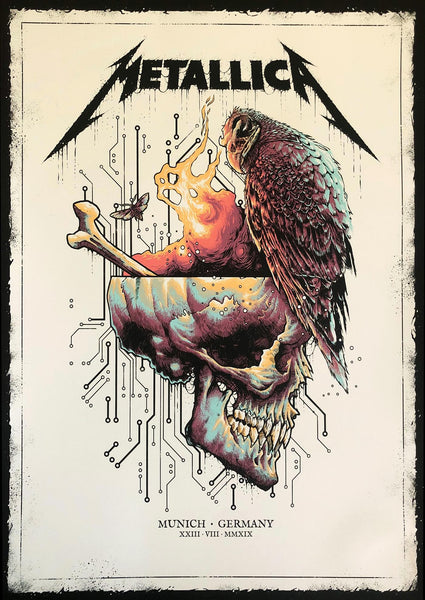 Metallica - Munich 2019 - Rock Metal Music Concert Poster - Posters