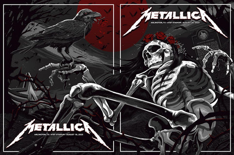 Metallica M72 World Tour - Texas 2023 - Music Concert Poster - Life Size Posters