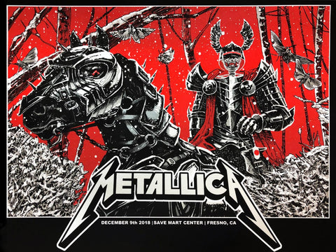 Metallica Worldwired Tour Concert - Fresno 2018 - Music Concert Posters - Large Art Prints