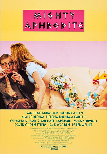 Mighty Aphrodite - Mira Sorvino - Woody Allen - Hollywood English Movie Poster - Framed Prints