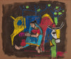 Milkmaid - Maqbool Fida Husain Painting - Life Size Posters