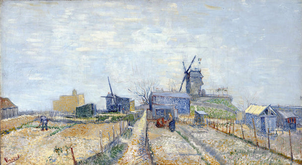 Montmartre Mills and Vegetable Gardens - Vincent van Gogh - Landscape Painting - Canvas Prints