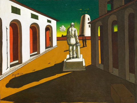 Monument To A Politician (Monumento Ad Un Uomo Poloitico) - Giorgio de Chirico - Surrealist Art Paintings by Giorgio de Chirico