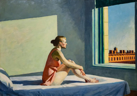 Morning Sun - Edward Hopper - American Masterpiece Painting - Large Art Prints by Edward Hopper