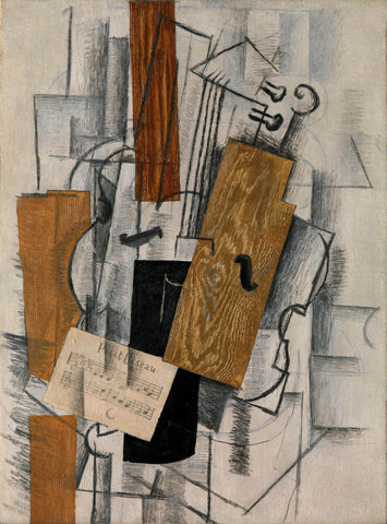 Musical Instruments - Georges Braque - Masterpiece Cubist Painting by Georges Braque