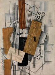 Musical Instruments - Georges Braque - Masterpiece Cubist Painting