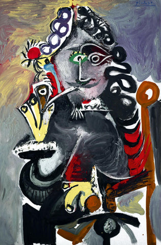Musketeer With A Pipe (Mousquetaire A La Pipe) - Pablo Picasso Painting - Large Art Prints by Pablo Picasso