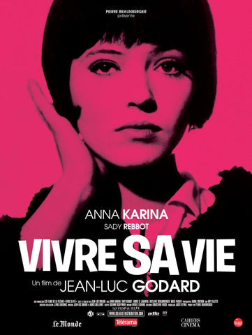 My Life To Live (Vivre Sa Vie) - Jean-Luc Godard - French New Wave Cinema Poster by Jean Luc Godard