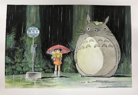 My Neighbor Totoro - Studio Ghibli Japanaese Animated Movie Fan Art Poster by Tallenge