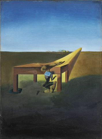 Myself at the Age of Ten When I was the Grasshopper Child - Salvador Dali - Surrealist Painting by Salvador Dali