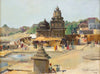 Nasik Scene With Temples (1) - Antonio Xavier Trindade - Indian Art Painting - Framed Prints