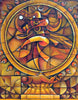 Nataraj - Lord Shiva As Divine Cosmic Dancer - Contemporary Indian Painting - Canvas Prints