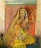 Natir Puja - Nati with Ektara - Abanindranath Tagore - Bengal School - Indian Art Painting - Canvas Prints