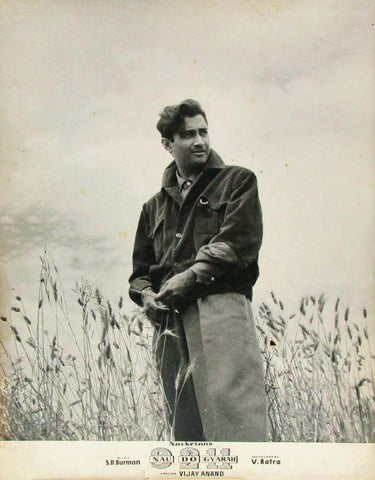 Nau Do Gyarah - Dev Anand - Classic Hindi Movie Still Poster by Tallenge