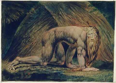 Nebuchadnezzar  - William Blake - Large Art Prints by William Blake