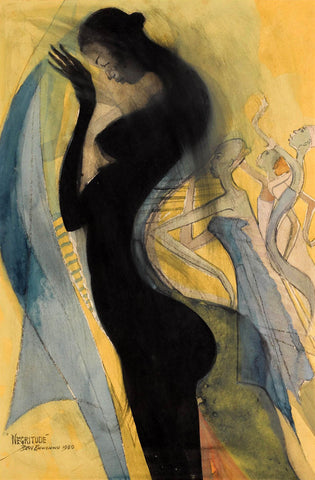 Negritude - Ben Enwonwu - Modern and Contemporary African Art Painting - Posters
