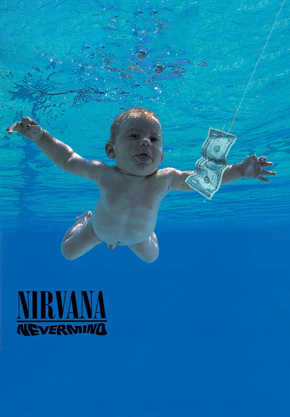 Nevermind - Nirvana Kurt Cobain - Album Cover Poster - Canvas Prints