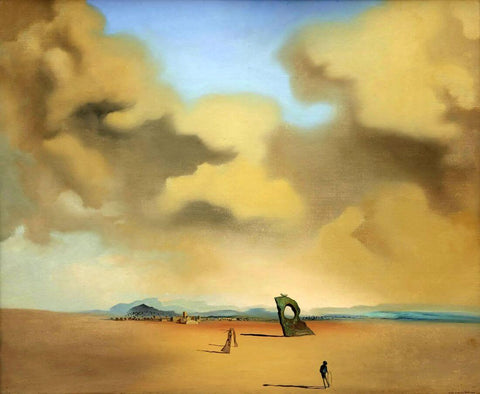 Night Spectre On The Beach (Spectre Du Soir Sur La Plage) - Salvador Dali - Surrealist Painting by Salvador Dali