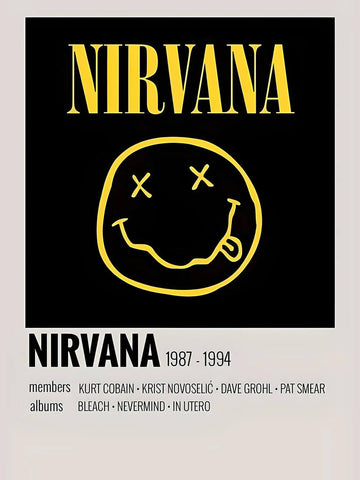 Nirvana - Fan Art Graphic Poster by Tallenge Store