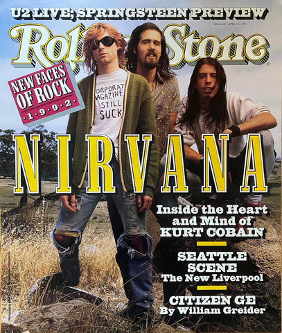 Nirvana - Rolling Stone - Magazine Cover Art Poster - Life Size Posters by Tallenge Store