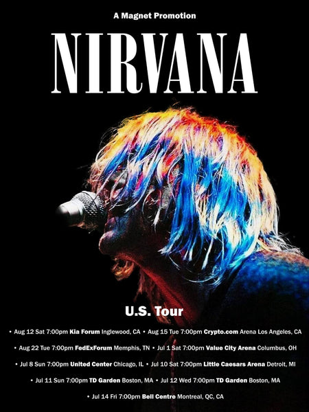 Nirvana - US Concert Tour Poster - Art Prints