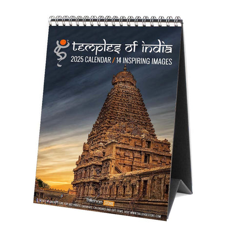 2025 Desk Calendar - Temples Of India by Tallenge Store