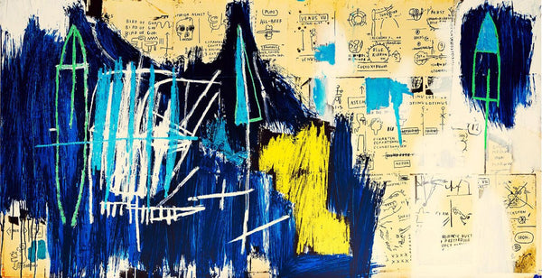 Odours Of Punt - Jean-Michael Basquiat - Neo Expressionist Painting - Framed Prints