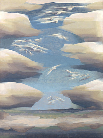 Of Cloud And Air - Jehangir Sabavala - Indian Modern Masters Painting - Canvas Prints