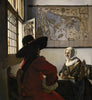 Officer And A Laughing Girl (De Soldaat en het Lachende Meisje) - Johannes Vermeer Painting - Framed Prints