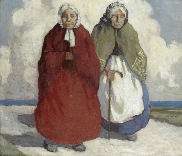 Old-Age Pensioners - Paul Henry RHA - Irish Master - Impressionist Figurative Painting - Canvas Prints