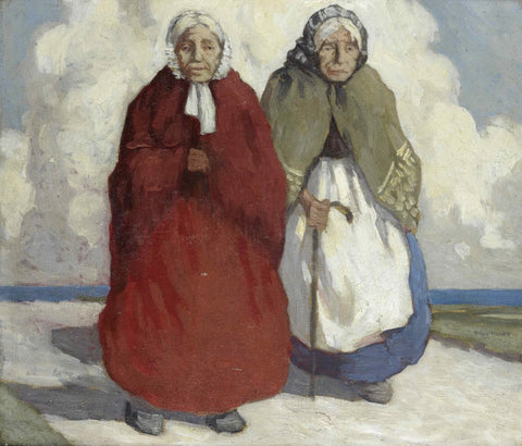 Old-Age Pensioners - Paul Henry RHA - Irish Master - Impressionist Figurative Painting - Canvas Prints