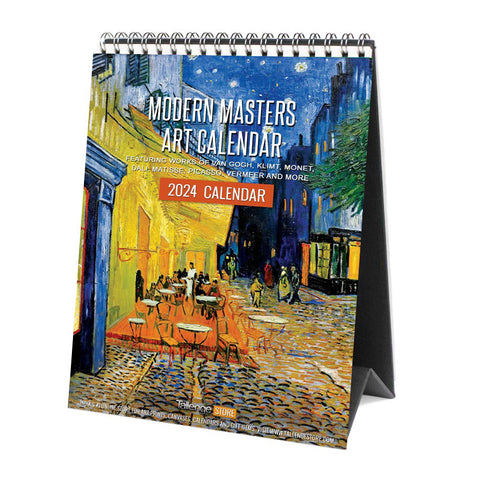 2024 Desk Calendar - Art by Modern Masters by Tallenge Store