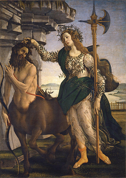 Pallas and the Centaur (Pallade e il Centauro) - Sandro Botticelli - Canvas Prints