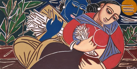 Pastoral - George Keyt - Contemporary Painting - Large Art Prints