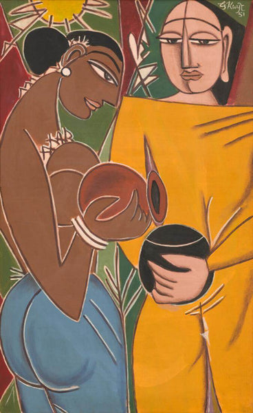 Pindapatha - George Keyt - Canvas Prints