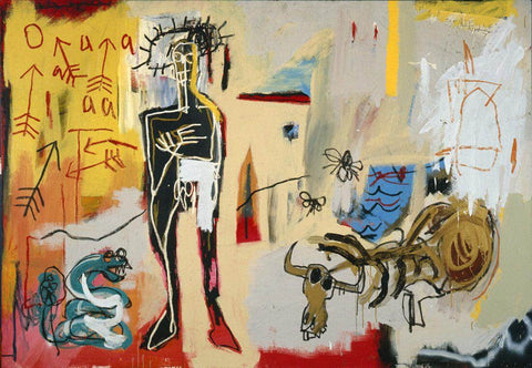 Poisoned Oasis -  Jean-Michael Basquiat - Neo Expressionist Painting by Jean-Michel Basquiat