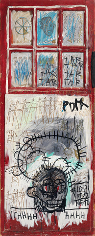 Pork - Jean-Michael Basquiat - Neo Expressionist Painting by Jean-Michel Basquiat
